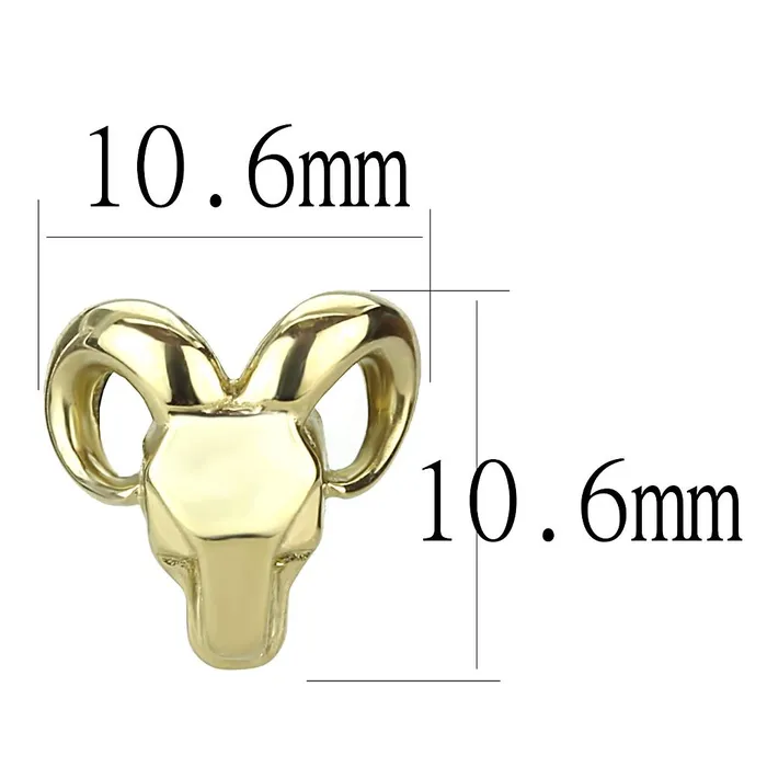 Earrings Alamode TK3289 IP GoldIon Plating Stainless Steel Earrings with No Stone