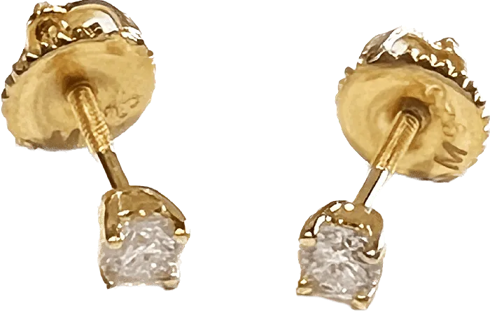 Earrings Bling Cartel 02CT TW Moissanite Earrings 14K Gold Plated Real 925 Sterling Silver Pass Diamond Tester 3MM Earrings Bling Cartel 02CT TW Moissanite Earrings 14K Gold Plated Real 925 Sterling Silver Pass Diamond Tester 3MM