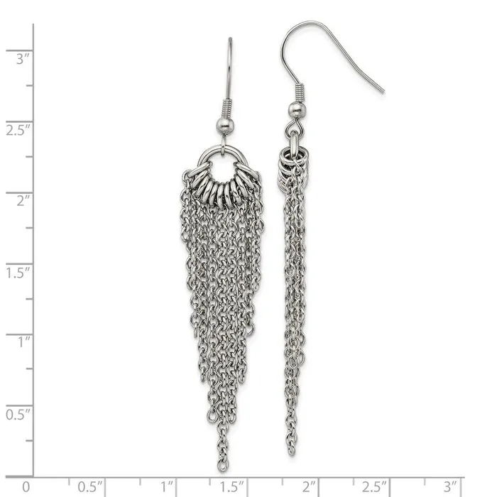 Earrings Chisel Stainless Steel Dangle Earrings Earrings Chisel Stainless Steel Dangle Earrings