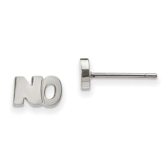 Earrings Chisel Stainless Steel Polished NO Post Earrings