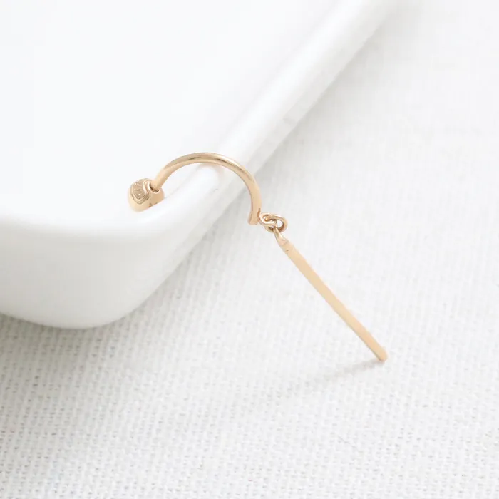 Earrings from J Shop Slim Stick Drop Ear Piercing