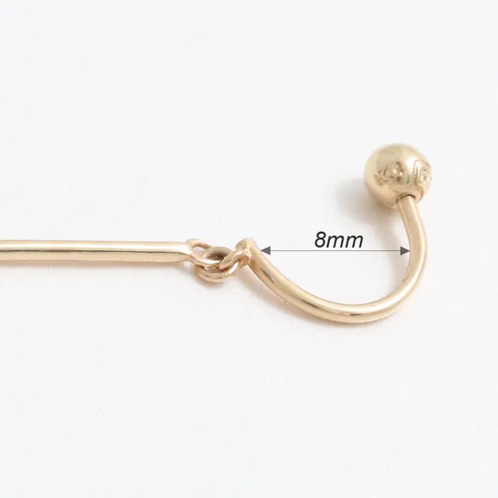 Earrings from J Shop Slim Stick Drop Ear Piercing