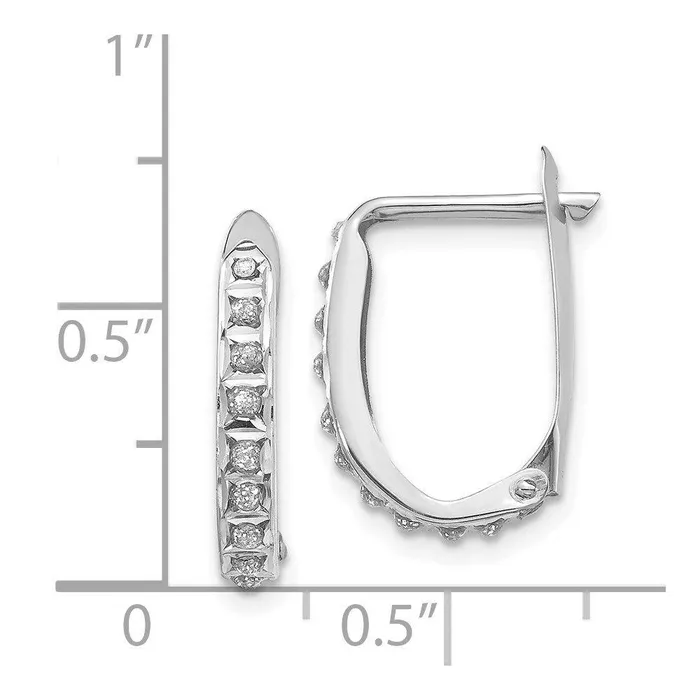 Earrings Jewelry 14k White Gold Diamond Fascination Leverback Hoop Earrings Earrings Jewelry 14k White Gold Diamond Fascination Leverback Hoop Earrings