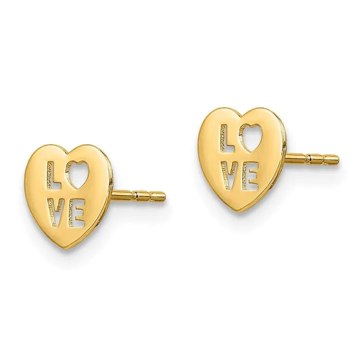 Earrings Jewelry Madi K Kids 14k Love Heart Post Earrings Earrings Jewelry Madi K Kids 14k Love Heart Post Earrings