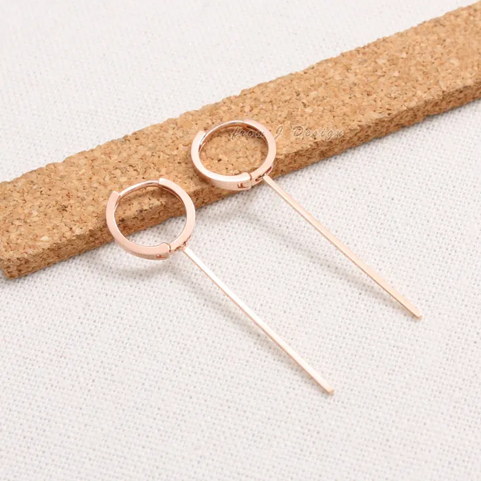 Earrings Long Stick Drop Huggie Earrings from J Shop
