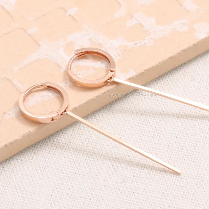 Earrings Long Stick Drop Huggie Earrings from J Shop