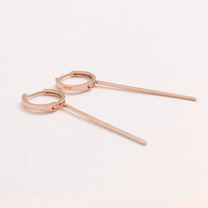 Earrings Long Stick Drop Huggie Earrings from J Shop