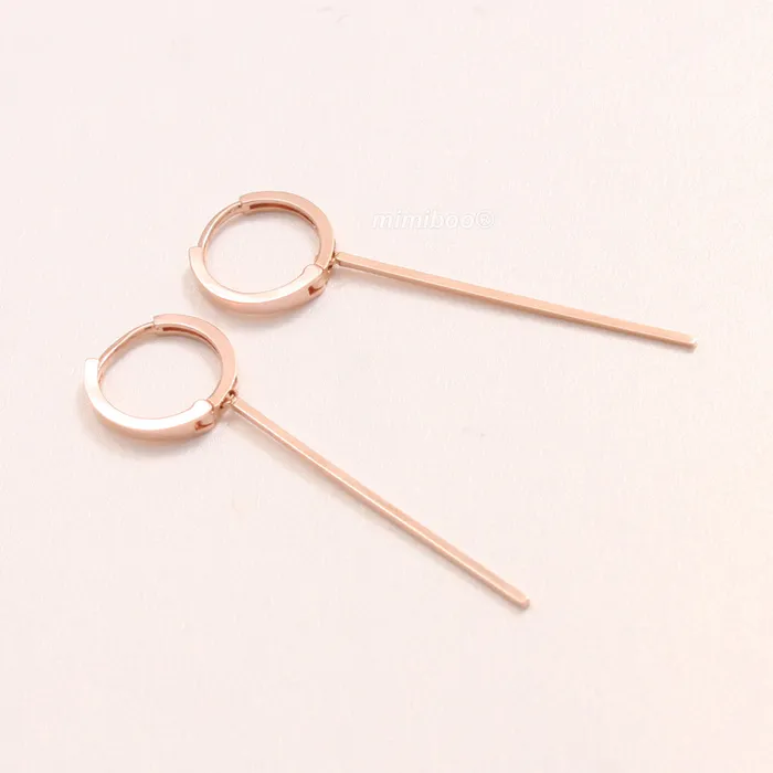 Earrings Long Stick Drop Huggie Earrings from J Shop