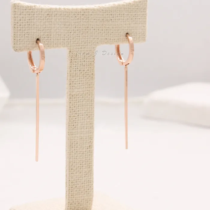 Earrings Long Stick Drop Huggie Earrings from J Shop