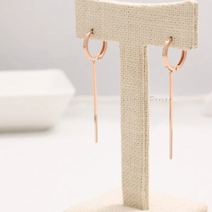 Earrings Long Stick Drop Huggie Earrings from J Shop