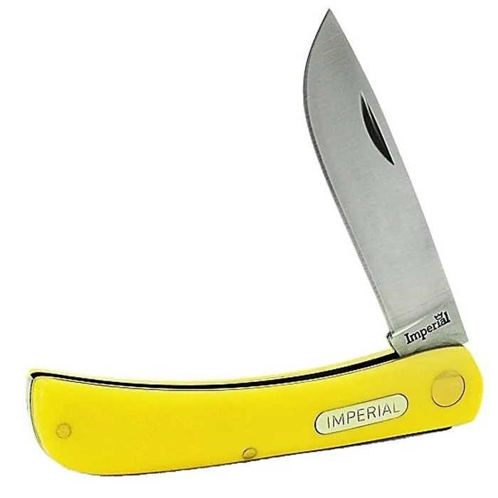 Earrings Schrade Schrade Knife Imperial Yellow POM Handle Silver Steel Blade Sodbuster SCIMP22Y Earrings Schrade Schrade Knife Imperial Yellow POM Handle Silver Steel Blade Sodbuster SCIMP22Y