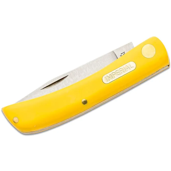 Earrings Schrade Schrade Knife Imperial Yellow POM Handle Silver Steel Blade Sodbuster SCIMP22Y Earrings Schrade Schrade Knife Imperial Yellow POM Handle Silver Steel Blade Sodbuster SCIMP22Y