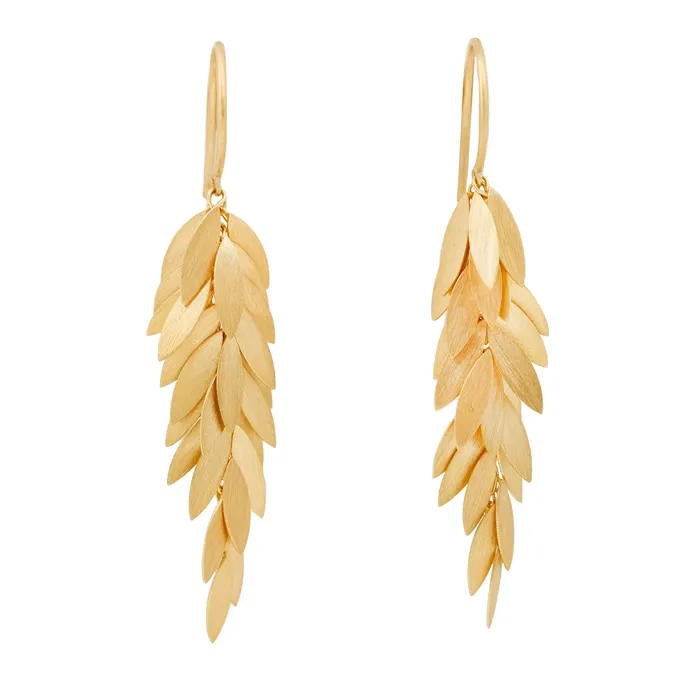 Earrings Sia Taylor Golden Leaf Earrings