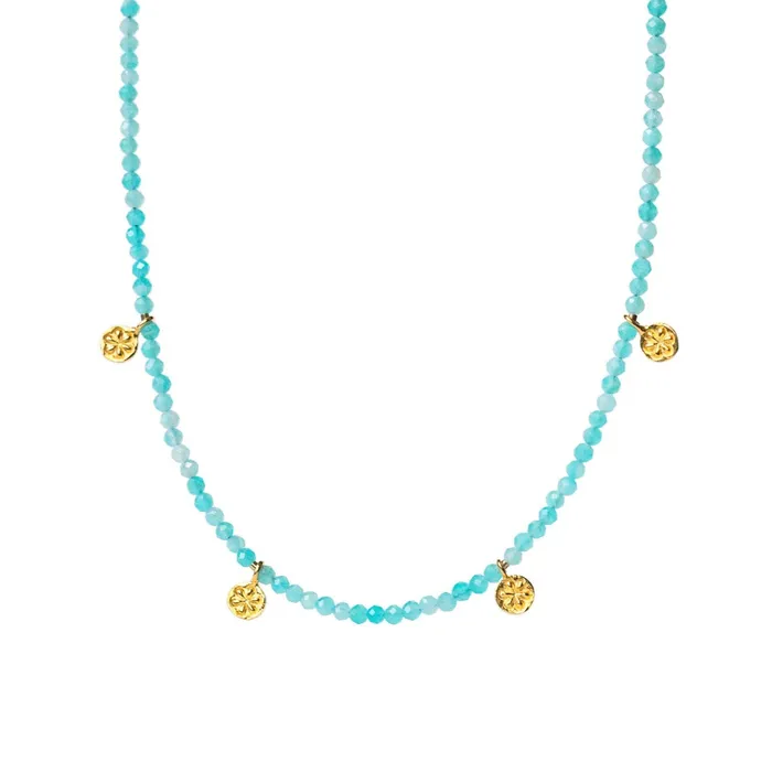 Earthly Abundance Jewelry Amazonite medallion necklace Necklaces