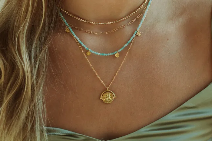 Earthly Abundance Jewelry Amazonite medallion necklace Necklaces