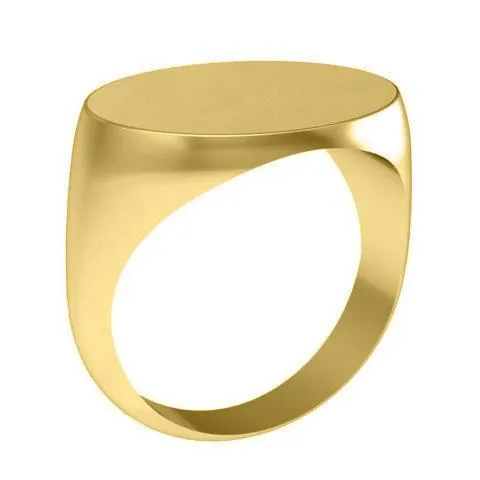 Elongated Oval Signet Ring 20mm Wide deBebians Rings Elongated Oval Signet Ring 20mm Wide deBebians Rings