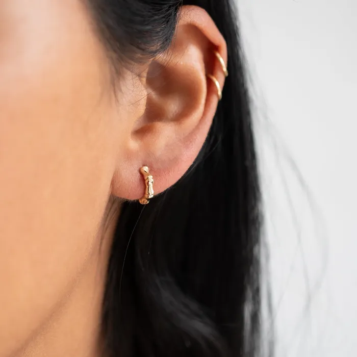 ESQUELETO Essentials Gold Bamboo Hoops PreStyled Sets