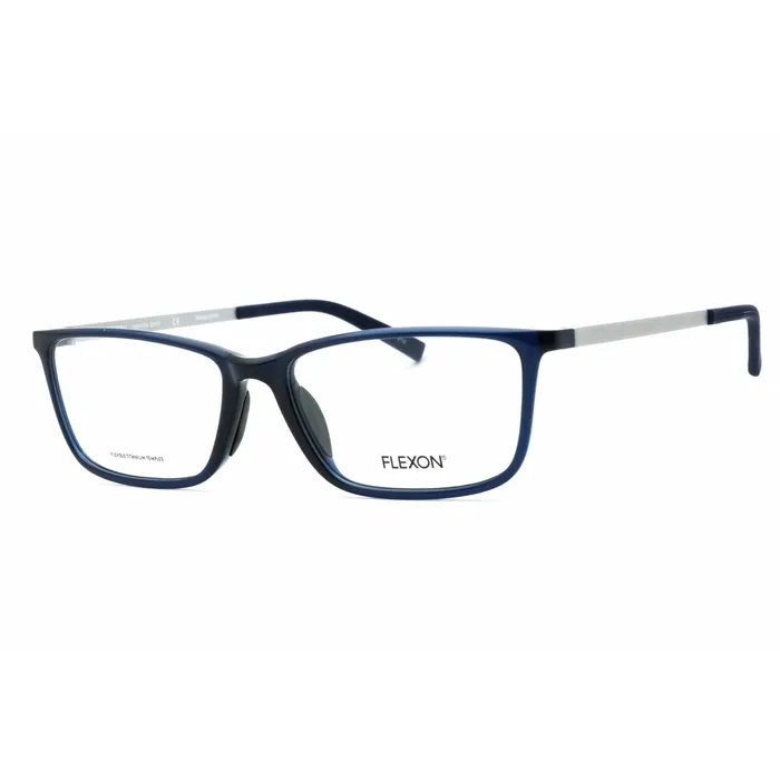 Flexon Rings Flexon Mens Eyeglasses Shiny Navy Rectangular Full Rim Frame FLEXON EP8014 410 Flexon Rings Flexon Mens Eyeglasses Shiny Navy Rectangular Full Rim Frame FLEXON EP8014 410