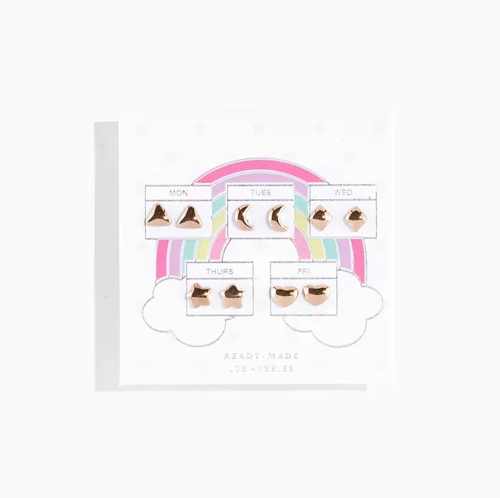 Forever Sticker Earrings Rose Gold READYMADE Earrings