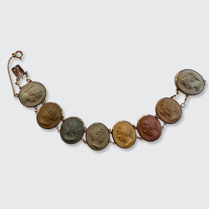 Grand Tour Lava Cameo Bracelet 21stfinds Bracelets