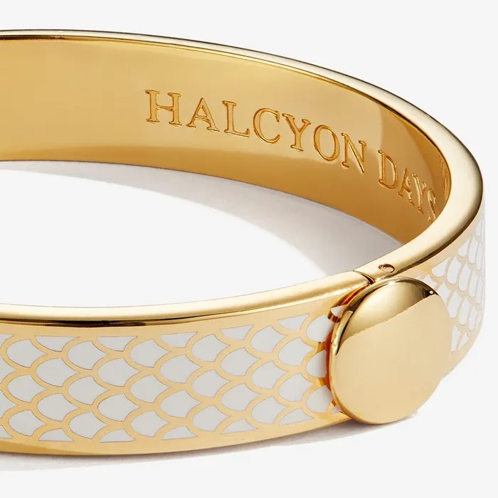 Halcyon Days Halcyon Days Salamander Cream Gold Bangle PreStyled Sets