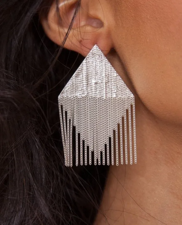 HANNAH KEEFE Earrings Chain Tent Earrings