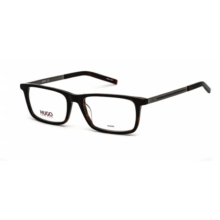 Hugo Mens Eyeglasses Clear Lens Havana Acetate Rectangular Frame HG 1116 0086 00 Hugo Rings Hugo Mens Eyeglasses Clear Lens Havana Acetate Rectangular Frame HG 1116 0086 00 Hugo Rings