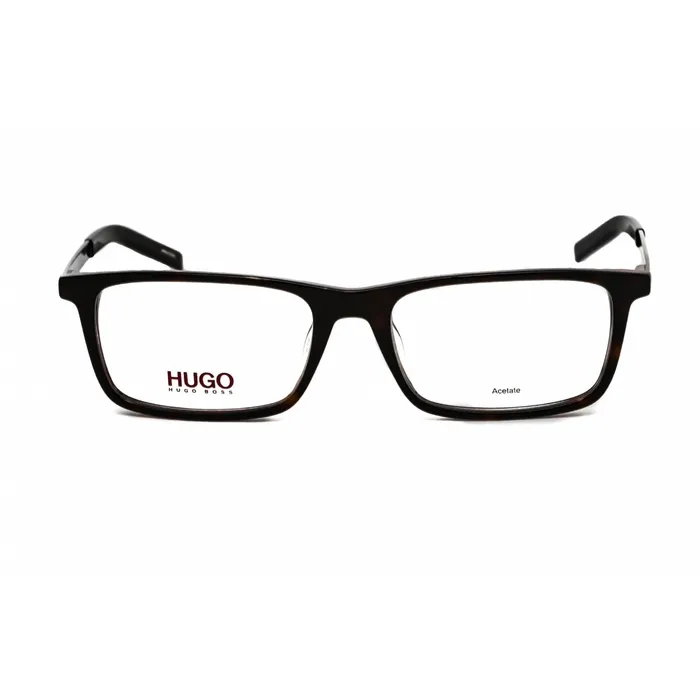 Hugo Mens Eyeglasses Clear Lens Havana Acetate Rectangular Frame HG 1116 0086 00 Hugo Rings