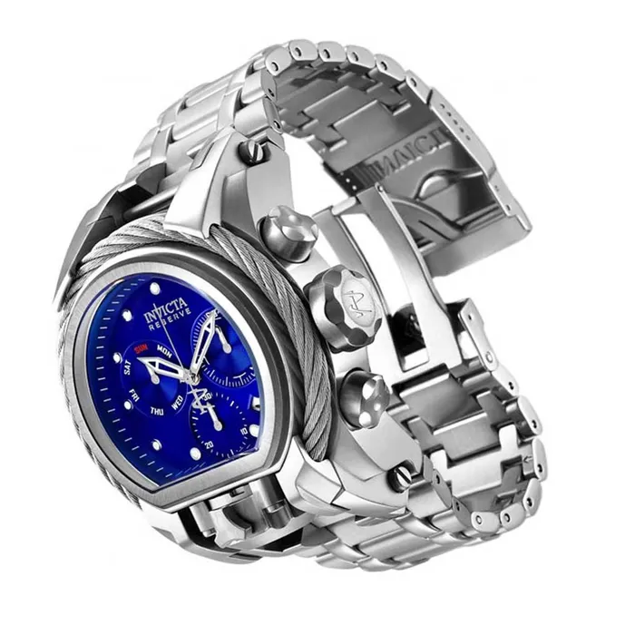 Invicta Bracelets Invicta Mens Chrono Watch Reserve Bolt Zeus Dual Time Blue Dial Bracelet 26583 Invicta Bracelets Invicta Mens Chrono Watch Reserve Bolt Zeus Dual Time Blue Dial Bracelet 26583