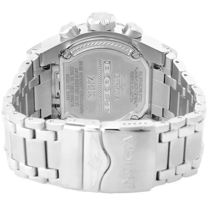 Invicta Bracelets Invicta Mens Chrono Watch Reserve Bolt Zeus Dual Time Blue Dial Bracelet 26583 Invicta Bracelets Invicta Mens Chrono Watch Reserve Bolt Zeus Dual Time Blue Dial Bracelet 26583