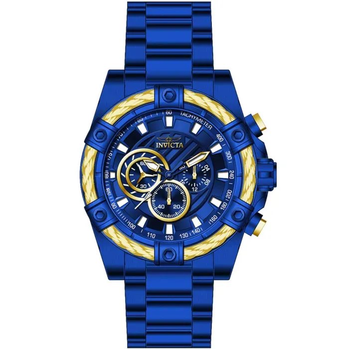 Invicta Bracelets Invicta Mens Chronograph Watch Bolt Blue Dial Stainless Steel Bracelet 40774 Invicta Bracelets Invicta Mens Chronograph Watch Bolt Blue Dial Stainless Steel Bracelet 40774