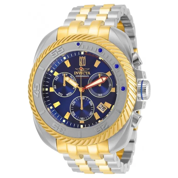 Invicta Bracelets Invicta Mens Chronograph Watch Jason Taylor Blue Dial Two Tone Bracelet 30204 Invicta Bracelets Invicta Mens Chronograph Watch Jason Taylor Blue Dial Two Tone Bracelet 30204