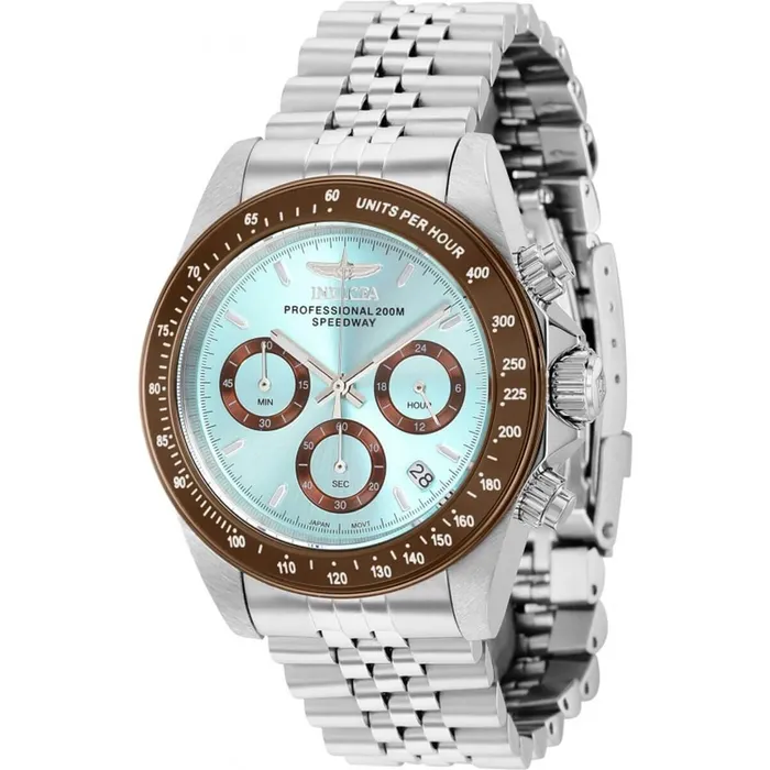 Invicta Bracelets Invicta Mens Chronograph Watch Speedway Light Blue Dial Steel Bracelet 36733 Invicta Bracelets Invicta Mens Chronograph Watch Speedway Light Blue Dial Steel Bracelet 36733
