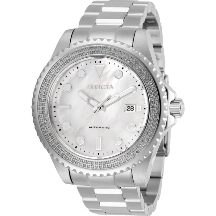 Invicta Bracelets Invicta Mens Diamond Watch Pro Diver White MOP Dial Silver Tone Bracelet 30324 Invicta Bracelets Invicta Mens Diamond Watch Pro Diver White MOP Dial Silver Tone Bracelet 30324
