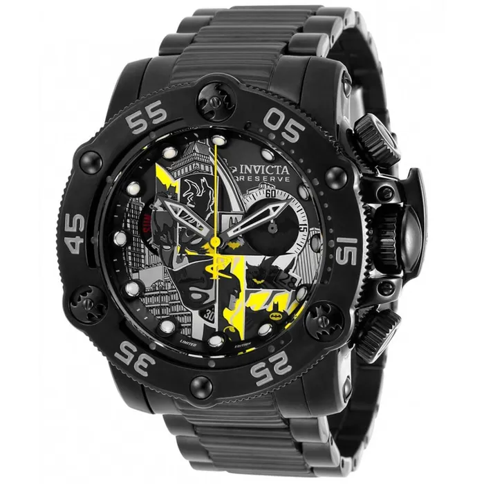 Invicta Bracelets Invicta Mens Quartz Watch DC Comics Batman Chronograph Black Bracelet 32109