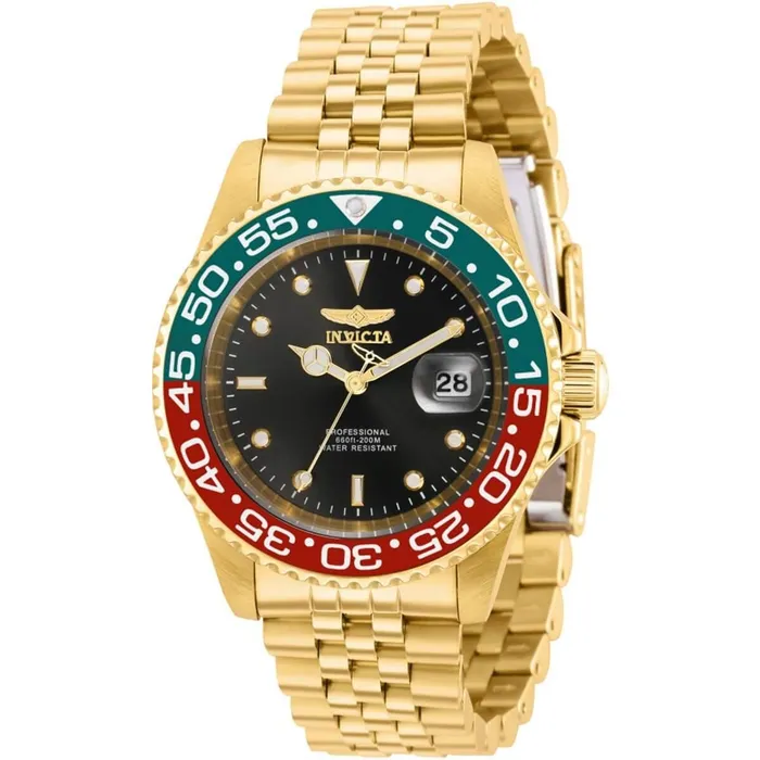 Invicta Bracelets Invicta Mens Quartz Watch Pro Diver Black Dial Yellow Gold Steel Bracelet 36041 Invicta Bracelets Invicta Mens Quartz Watch Pro Diver Black Dial Yellow Gold Steel Bracelet 36041