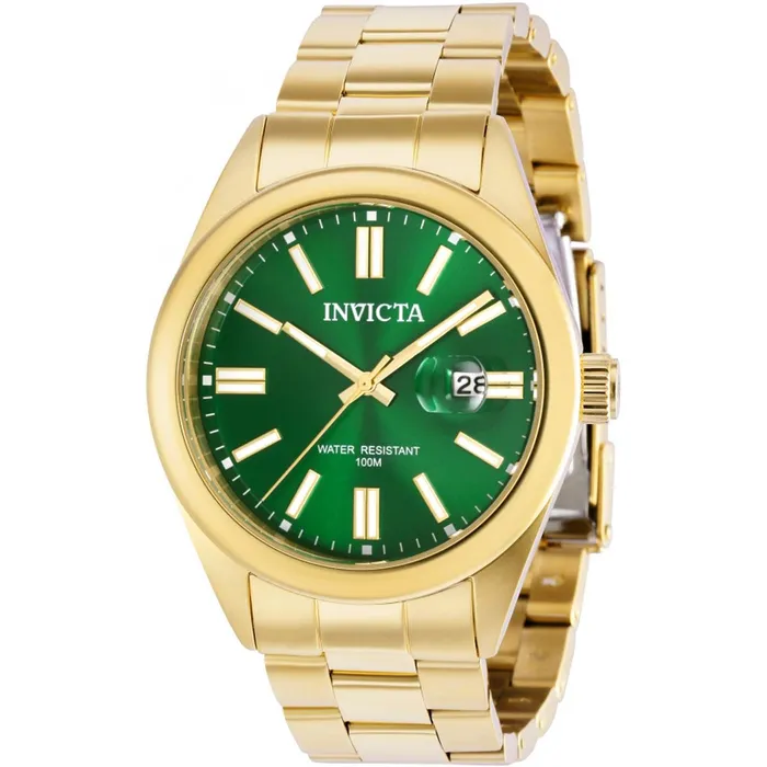Invicta Bracelets Invicta Mens Quartz Watch Pro Diver Date Green Dial Yellow Gold Bracelet 38464 Invicta Bracelets Invicta Mens Quartz Watch Pro Diver Date Green Dial Yellow Gold Bracelet 38464