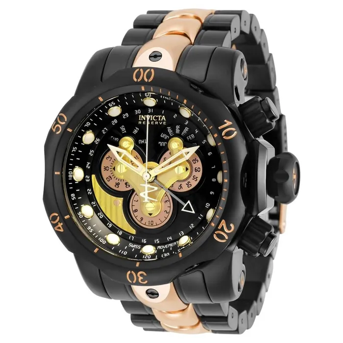 Invicta Bracelets Invicta Mens Quartz Watch Reserve Venom Chronograph Two Tone Bracelet 32100