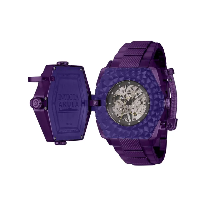 Invicta Bracelets Invicta Mens Watch Akula Mechanical Grey Skeleton Dial Purple Bracelet 39938 Invicta Bracelets Invicta Mens Watch Akula Mechanical Grey Skeleton Dial Purple Bracelet 39938