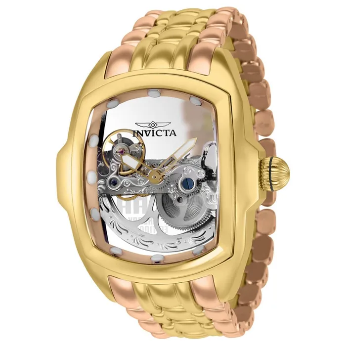 Invicta Bracelets Invicta Mens Watch Lupah Two Tone Yellow Gold and Rose Gold Bracelet 36419