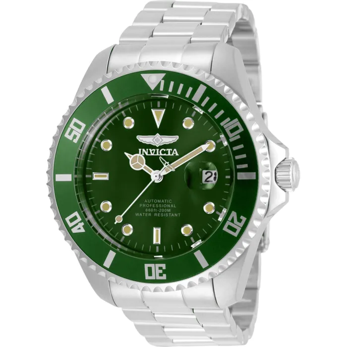 Invicta Bracelets Invicta Mens Watch Pro Diver Automatic Green Dial Silver Steel Bracelet 35719 Invicta Bracelets Invicta Mens Watch Pro Diver Automatic Green Dial Silver Steel Bracelet 35719