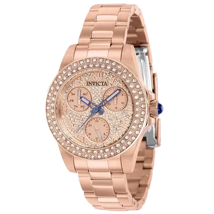 Invicta Bracelets Invicta Womens Quartz Watch Angle Crystal Pave Dial Rose Gold Bracelet 39244 Invicta Bracelets Invicta Womens Quartz Watch Angle Crystal Pave Dial Rose Gold Bracelet 39244