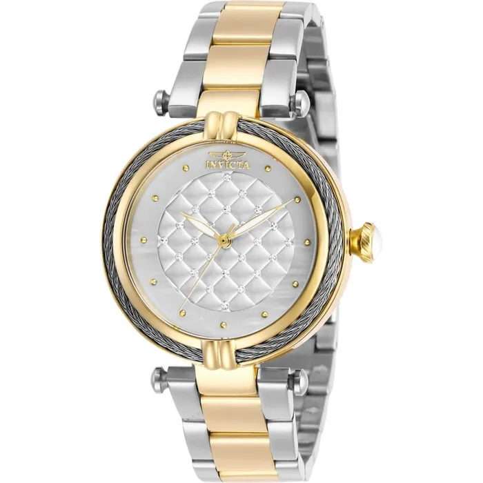 Invicta Bracelets Invicta Womens Quartz Watch Bolt Crystal White MOP Dial Two Tone Bracelet 28934 Invicta Bracelets Invicta Womens Quartz Watch Bolt Crystal White MOP Dial Two Tone Bracelet 28934