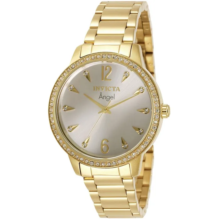 Invicta Bracelets Invicta Womens Watch Angel Gold Tone Dial Steel Stainless Steel Bracelet 31367 Invicta Bracelets Invicta Womens Watch Angel Gold Tone Dial Steel Stainless Steel Bracelet 31367