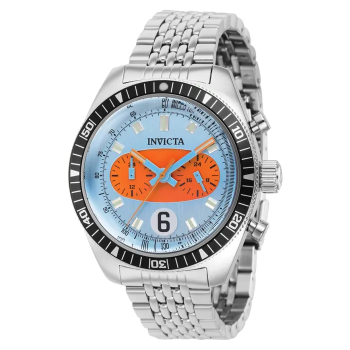Invicta Invicta Mens Quartz Watch Speedway Light Blue and Orange Dial Bracelet 40531 Bracelets Invicta Invicta Mens Quartz Watch Speedway Light Blue and Orange Dial Bracelet 40531 Bracelets