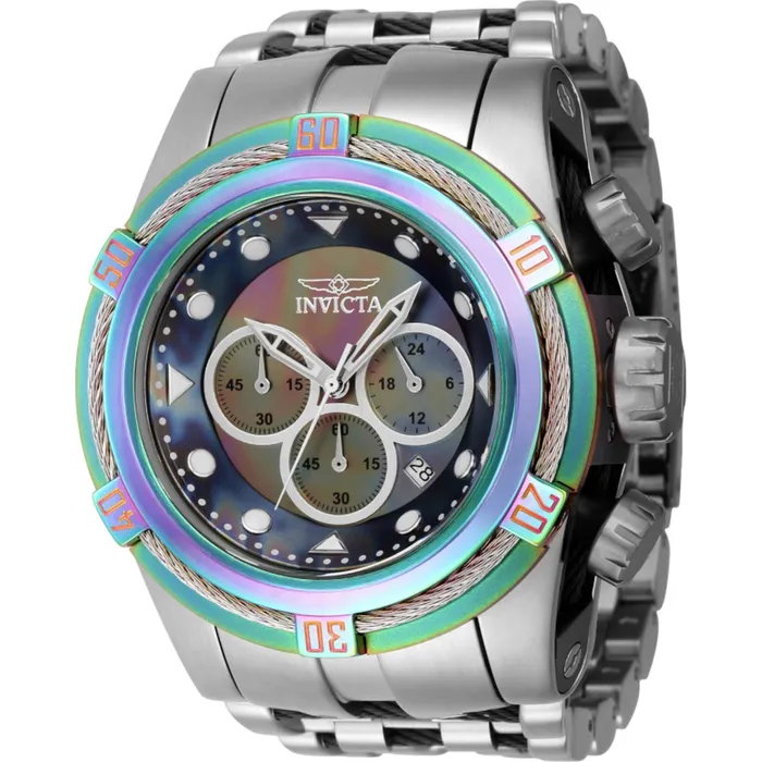 Invicta Invicta Mens Watch Bolt Zeus Chrono Iridescent and Silver Dial Bracelet 43353 Bracelets Invicta Invicta Mens Watch Bolt Zeus Chrono Iridescent and Silver Dial Bracelet 43353 Bracelets