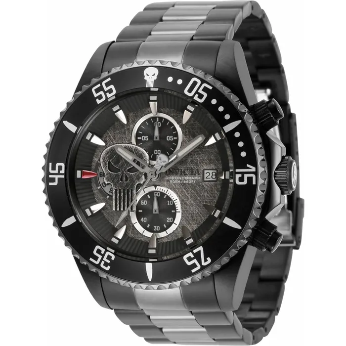 Invicta Mens Quartz Watch Marvel Punisher Chronograph Two Tone Bracelet 34623 Invicta Bracelets Invicta Mens Quartz Watch Marvel Punisher Chronograph Two Tone Bracelet 34623 Invicta Bracelets