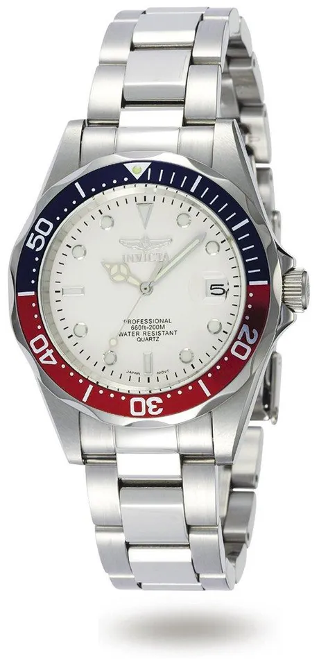 Invicta Mens Stainless Steel Watch Pro Diver Quartz White Dial 8933 Invicta Bracelets Invicta Mens Stainless Steel Watch Pro Diver Quartz White Dial 8933 Invicta Bracelets