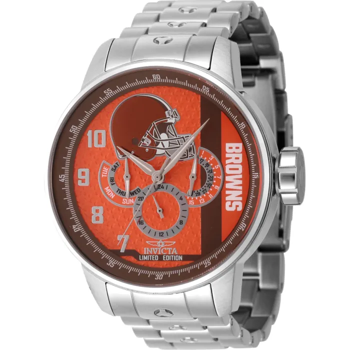 Invicta Mens Watch NFL Cleveland Browns Quartz Stainless Steel Bracelet 45138 Invicta Bracelets Invicta Mens Watch NFL Cleveland Browns Quartz Stainless Steel Bracelet 45138 Invicta Bracelets