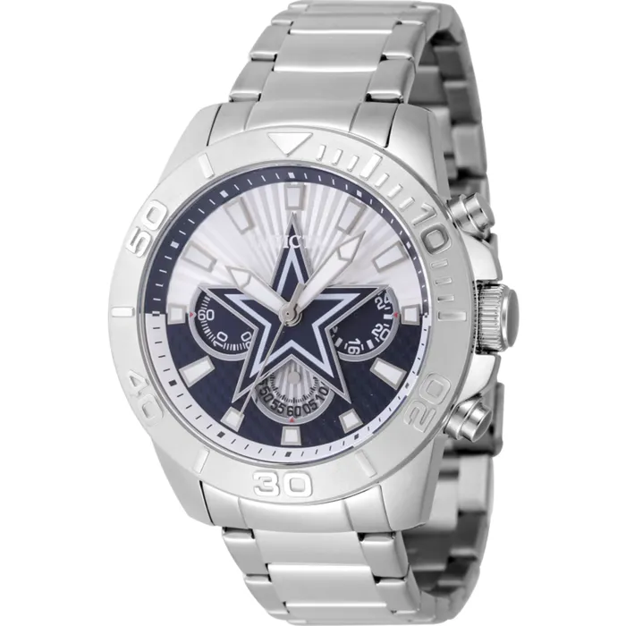 Invicta Mens Watch NFL Dallas Cowboys Silver and Blue Dial Steel Bracelet 47932 Invicta Bracelets Invicta Mens Watch NFL Dallas Cowboys Silver and Blue Dial Steel Bracelet 47932 Invicta Bracelets